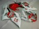 Rouge Blanc 05-06 GSXR 1000 Carénages Moto Rouge Blanc 05-06 GSXR 1000 Carénages Moto