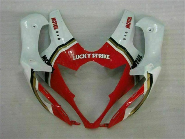 Rouge Blanc 05-06 GSXR 1000 Carénages Moto Rouge Blanc 05-06 GSXR 1000 Carénages Moto