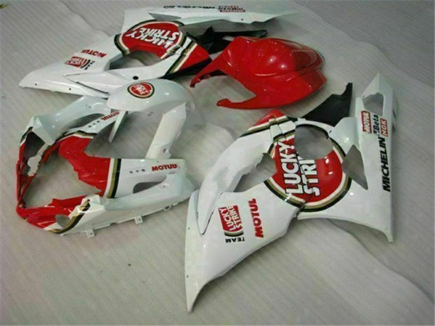 Rouge Blanc 05-06 GSXR 1000 Carénages Moto Rouge Blanc 05-06 GSXR 1000 Carénages Moto