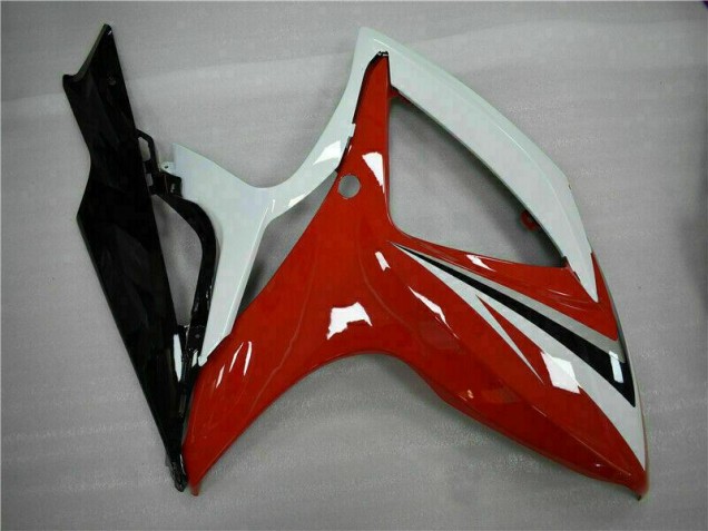 Rouge Blanc 06-07 GSXR 600/750 Carénages Moto Rouge Blanc 06-07 GSXR 600/750 Carénages Moto