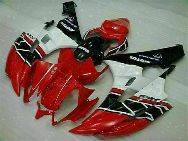Rouge Blanc 06-07 YZF R6 Carénage Moto de Rechange Rouge Blanc 06-07 YZF R6 Carénage Moto de Rechange