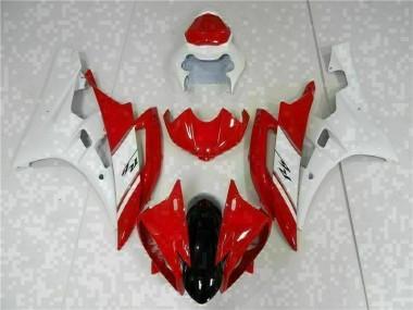 Rouge Blanc 06-07 YZF R6 Kit Carénages Motos Complet