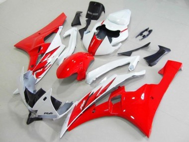 Rouge Blanc 06-07 YZF R6 Kit Carénages Motos & Plastique