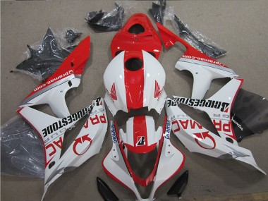 Rouge Blanc 07-08 CBR600RR Carénages Moto