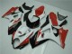 Rouge Blanc 07-08 GSXR 1000 Carénages Moto Rouge Blanc 07-08 GSXR 1000 Carénages Moto