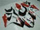 Rouge Blanc 07-08 GSXR 1000 Carénages Moto Rouge Blanc 07-08 GSXR 1000 Carénages Moto