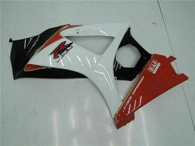 Rouge Blanc 07-08 GSXR 1000 Carénages Moto Rouge Blanc 07-08 GSXR 1000 Carénages Moto