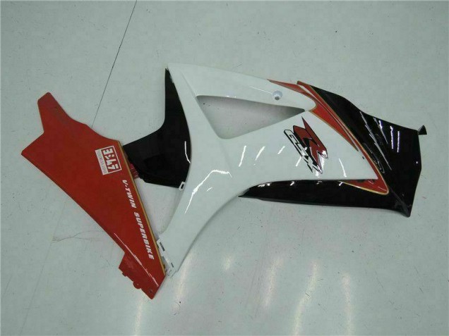 Rouge Blanc 07-08 GSXR 1000 Carénages Moto Rouge Blanc 07-08 GSXR 1000 Carénages Moto