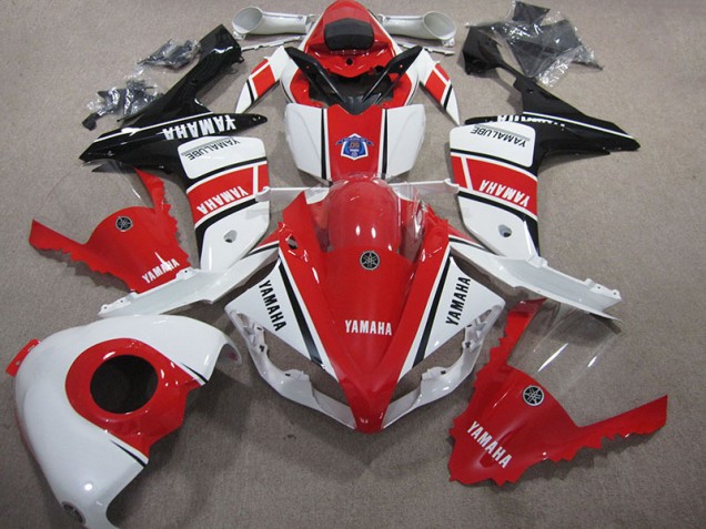 Rouge Blanc 07-08 YZF R1 Carénage Moto Rouge Blanc 07-08 YZF R1 Carénage Moto