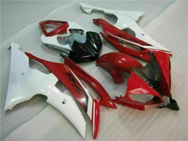 Rouge Blanc 08-16 YZF R6 Carénage Moto