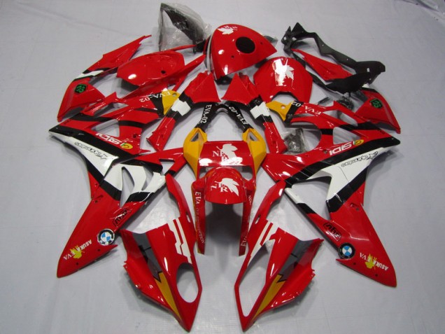 Rouge Blanc 09-14 S1000RR Carénage Moto Rouge Blanc 09-14 S1000RR Carénage Moto