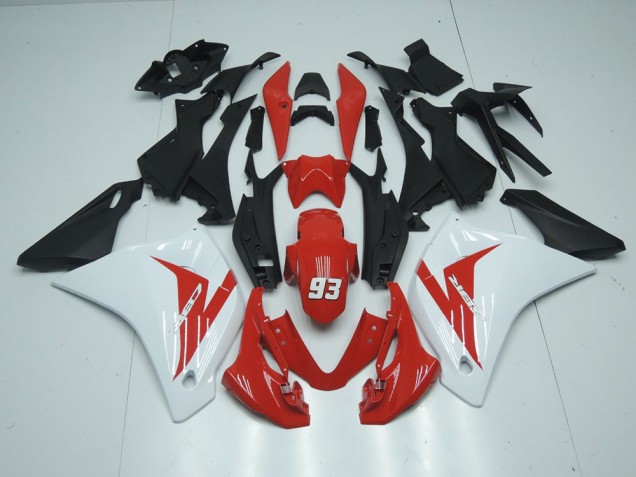 Rouge Blanc 93 11-13 CBR125R Carénage Moto Rouge Blanc 93 11-13 CBR125R Carénage Moto