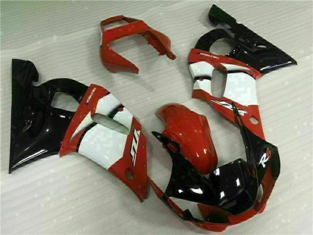 Rouge Blanc 98-02 YZF R6 Carénage Moto Rouge Blanc 98-02 YZF R6 Carénage Moto