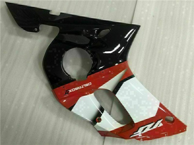 Rouge Blanc 98-02 YZF R6 Carénage Moto Rouge Blanc 98-02 YZF R6 Carénage Moto