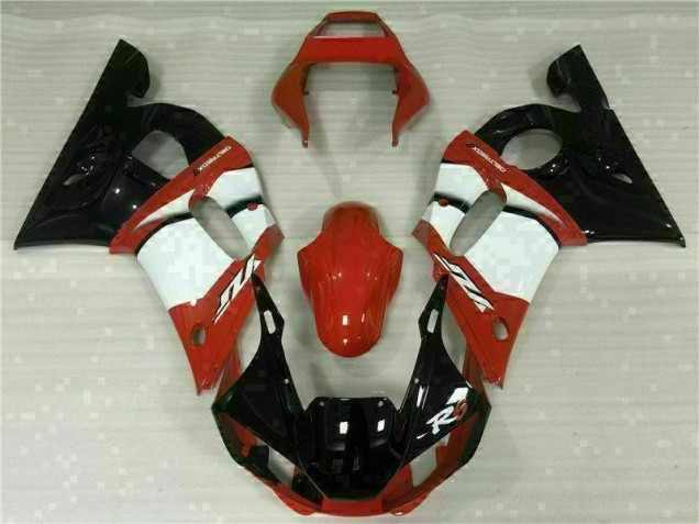 Rouge Blanc 98-02 YZF R6 Carénage Moto Rouge Blanc 98-02 YZF R6 Carénage Moto