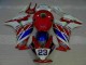 Rouge Blanc Bleu 23 12-16 CBR1000RR Carénage Moto Rouge Blanc Bleu 23 12-16 CBR1000RR Carénage Moto