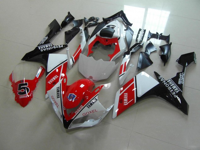 Rouge Blanc Décalque 07-08 YZF R1 Carénage Moto Rouge Blanc Décalque 07-08 YZF R1 Carénage Moto