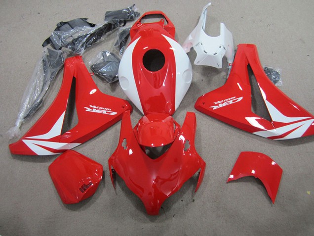 Rouge Blanc Fireblade 08-11 CBR1000RR Carénage Moto Rouge Blanc Fireblade 08-11 CBR1000RR Carénage Moto