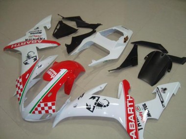 Rouge Blanc Flag 02-03 YZF R1 Carénage Moto