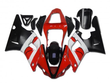 Rouge Blanc Noir 00-01 YZF R1 Carénage Moto