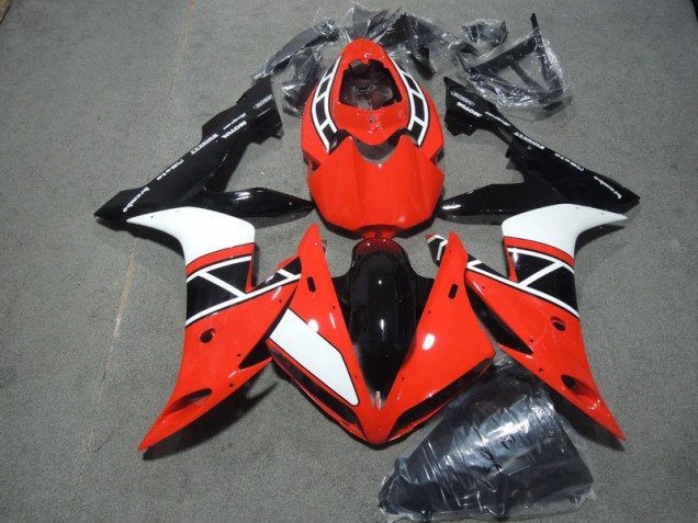Rouge Blanc Noir 04-06 YZF R1 Carénages Moto Rouge Blanc Noir 04-06 YZF R1 Carénages Moto