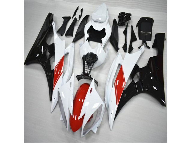 Rouge Blanc Noir 06-07 YZF R6 Carénage Moto