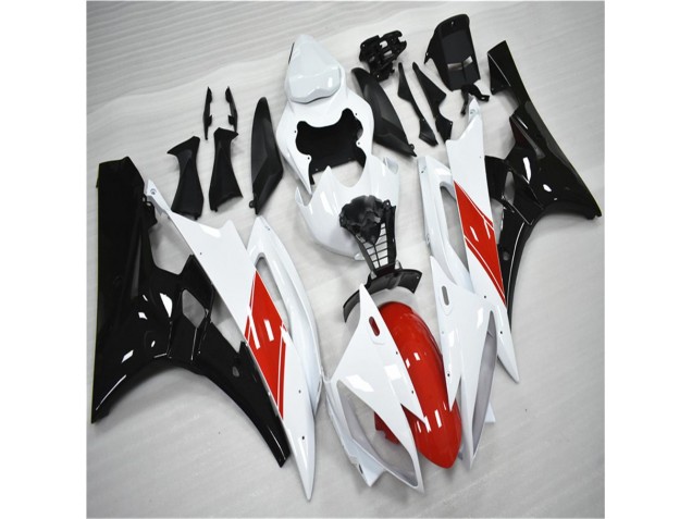 Rouge Blanc Noir 06-07 YZF R6 Carénage Moto