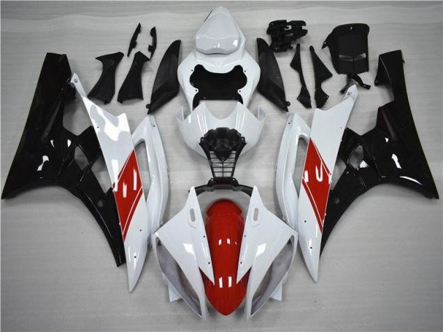 Rouge Blanc Noir 06-07 YZF R6 Carénage Moto