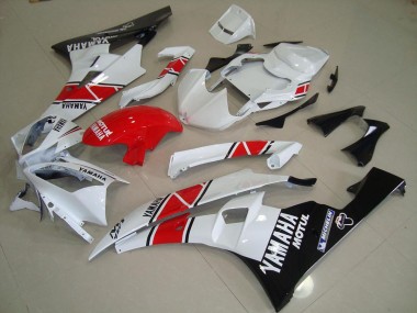 Rouge Blanc Noir 06-07 YZF R6 Carénages Moto