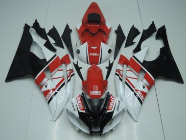 Rouge Blanc Noir 08-16 YZF R6 Carrosserie Moto