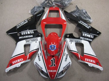 Rouge Blanc Noir 09-11 YZF R1 Carénages Moto