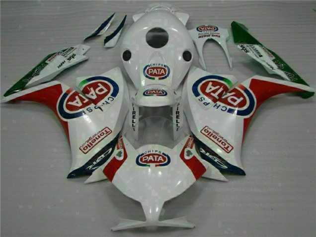 Rouge Blanc PATA 12-16 CBR1000RR Carénages Moto Rouge Blanc PATA 12-16 CBR1000RR Carénages Moto