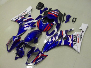 Rouge Bleu Star 06-07 YZF R6 Carénage Moto