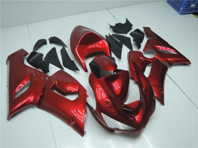 Rouge Bonbon 05-06 ZX6R Carénage Moto Rouge Bonbon 05-06 ZX6R Carénage Moto