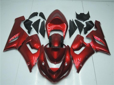 Rouge Bonbon 05-06 ZX6R Carénage Moto
