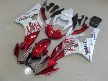 Rouge Fiat 06-07 YZF R6 Carénage Moto