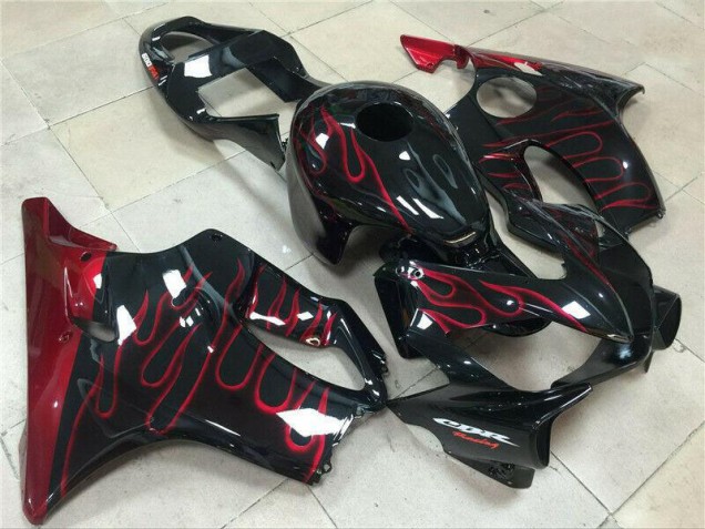 Rouge Flamme 01-03 CBR600 F4i Carénage Moto Rouge Flamme 01-03 CBR600 F4i Carénage Moto