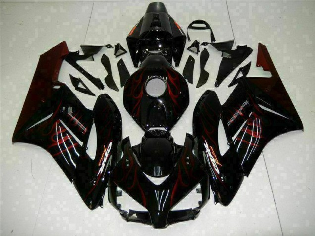 Rouge Flamme Noir 04-05 CBR1000RR Carénage Moto Rouge Flamme Noir 04-05 CBR1000RR Carénage Moto