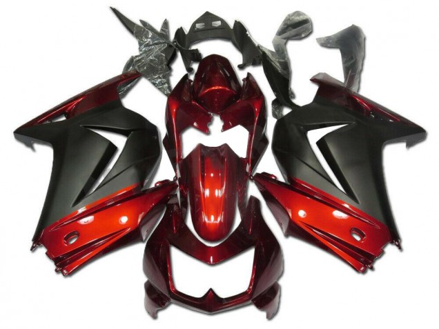 Rouge Gris 08-12 EX250 Carénage Moto