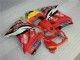 Rouge Jaune 08-12 EX250 Carénage Moto Rouge Jaune 08-12 EX250 Carénage Moto