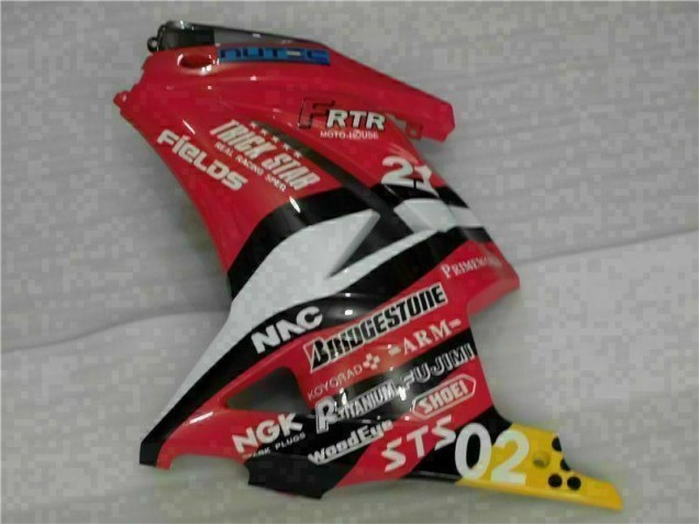 Rouge Jaune 08-12 EX250 Carénage Moto Rouge Jaune 08-12 EX250 Carénage Moto