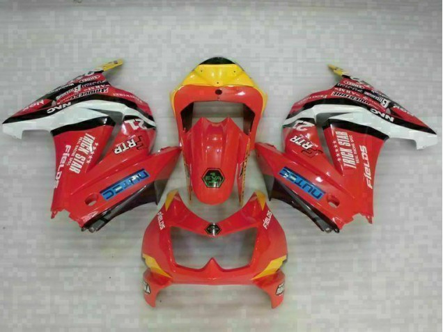 Rouge Jaune 08-12 EX250 Carénage Moto Rouge Jaune 08-12 EX250 Carénage Moto