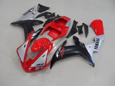 Rouge Matte Argent 02-03 YZF R1 Carénage Moto