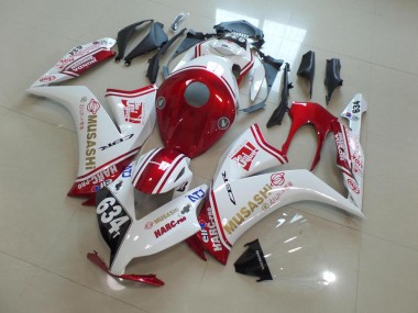 Rouge Musashi 12-16 CBR1000RR Carénage Moto
