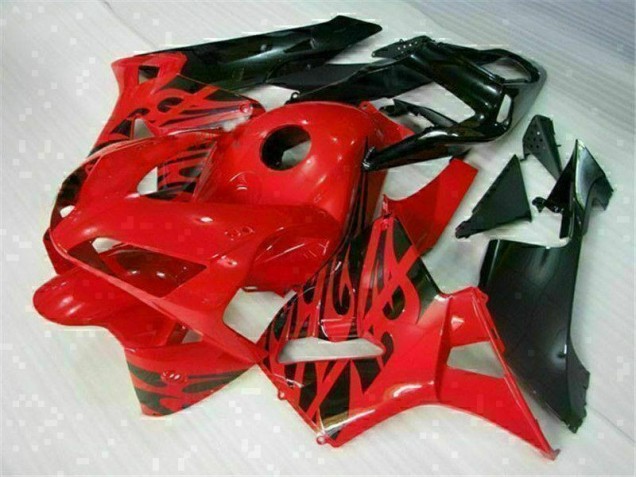 Rouge Noir 03-04 CBR600RR Kit Carénages Motos Complet Rouge Noir 03-04 CBR600RR Kit Carénages Motos Complet