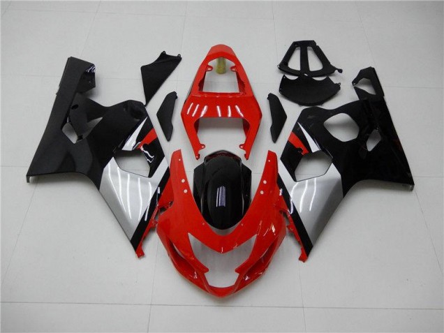 Rouge Noir 04-05 GSXR 600/750 Carénage Moto Rouge Noir 04-05 GSXR 600/750 Carénage Moto