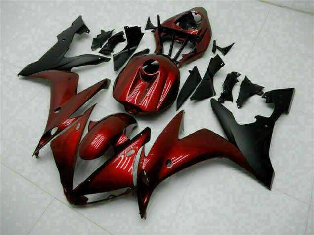 Rouge Noir 04-06 YZF R1 Carénage Moto Rouge Noir 04-06 YZF R1 Carénage Moto