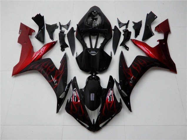 Rouge Noir 04-06 YZF R1 Carénages Moto Rouge Noir 04-06 YZF R1 Carénages Moto