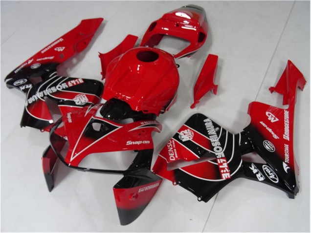 Rouge Noir 05-06 CBR600RR Kit Carénages Motos & Plastique