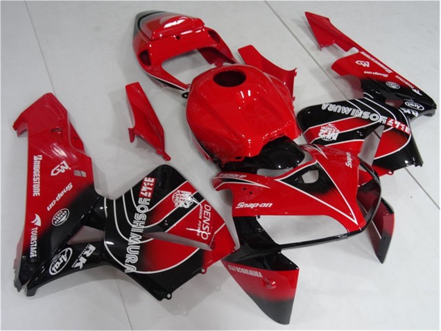 Rouge Noir 05-06 CBR600RR Kit Carénages Motos & Plastique